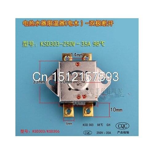 Double Pole Temperature Controller For Midea Haier Water Heater