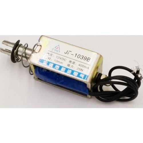 JF-1039B Push-Pull Open Frame Solenoid Electromagnet 10mm 25N DC 12V/24V 400MA