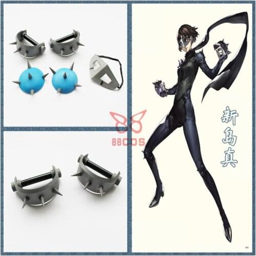 Game Persona5 Makoto Niijima Shoulder Armor Mask Finger Weapon Halloween Carnival Custom Hand Made Prop Toys Birthday Gifts