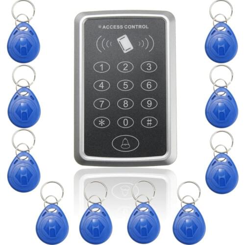 13.56MHz Rfid Access Control Keypad Proximity 125KHz EM ID Key Fobs NFC Card Tag Controller for Electronic Door Lock