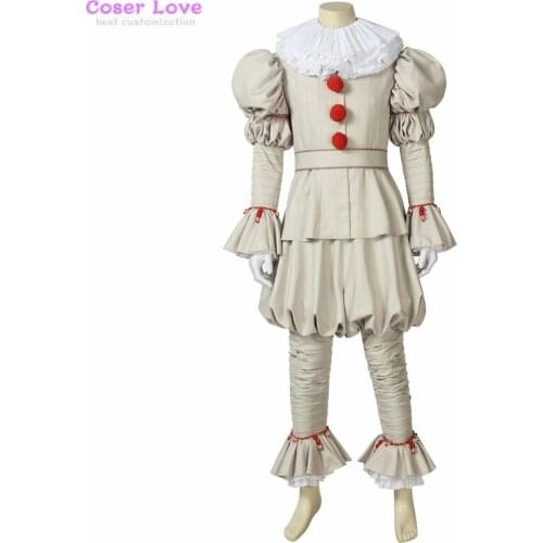 Stephen Kings It 2 clown Pennywise Cosplay Costume Halloween Christmas Costume