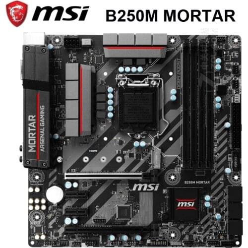 LGA 1151 MSI B250M MORTAR Motherboard DDR4 PCI-E 3.0 Desktop MSI B250 Mainboard Intel B250 CPU Core i7 i5 i3 DDR3 Micro ATX