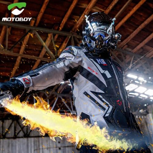 Motoboy motorcycle riding clothing fall proof four seasons waterproof motorcycle racing suit riding equipment in winter