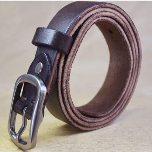 Leather Belts Men Pin Buckle Male Waistband Black 100% Genuine Leather Mens waist strap 150cm