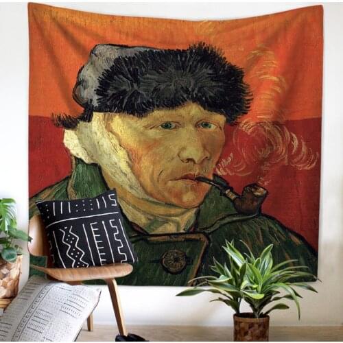 Zeegle Van Gogh Artist Wall Hanging Tapestry Living Room Decor Sofa Chair Cover Fashion Beach Towel 150x200cm Wall Carpets