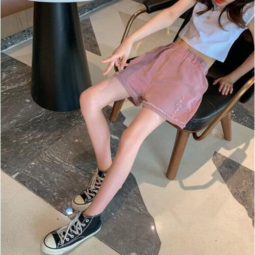 2021 new wholesale girls denim shorts summer fashion girls shorts 4-9t B366