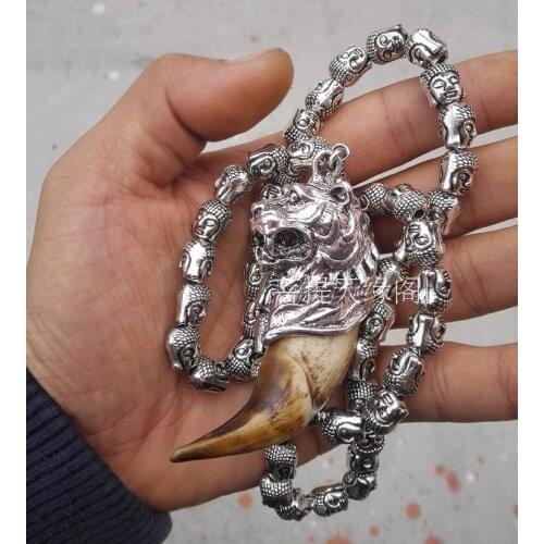 Free shipping bear tooth pendant pendant big cat teeth animal teeth animal domineering jewelry evil safe