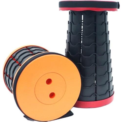 Portable Telescoping Stool Retractable Stool for Camping Garden Fishing Hiking Travel BBQ, Adjustable Plastic Stools