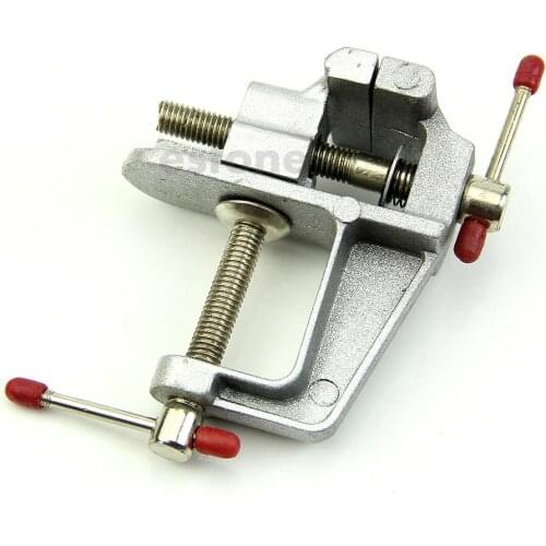 Durable 3.5" Aluminum Mini Jewelers Hobby Clamp On Table Bench Vise Vice Tool