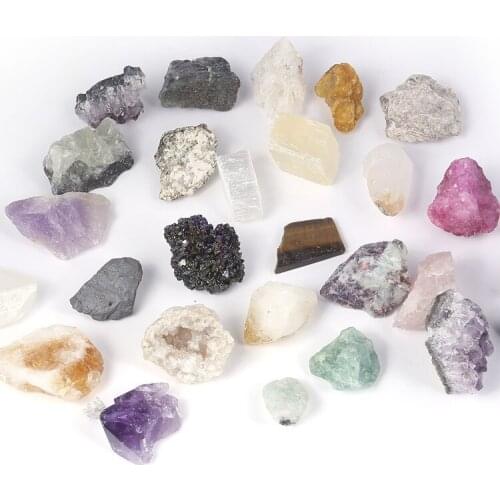 1 Bag Mixed Mineral Specimens Crystal Rock Geological Teaching Materials Best Gift for Kids Children Science Education Toys