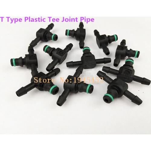 Free shipping!Common Rail Injector Return Oil Backflow Pipe Connector Plastic Two way and Tee Joint Fitting for B-osch Injectors