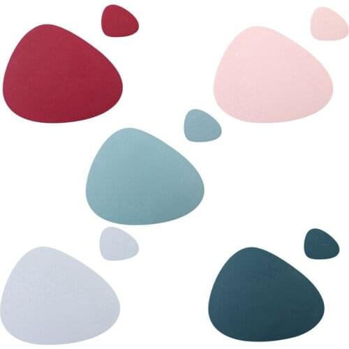 Drop-shaped Placemat Plate Mat Food Grade Silicone Table Pad Waterproof Heat Insulation Kitchen Gadget Easy Cleaning Set Mat