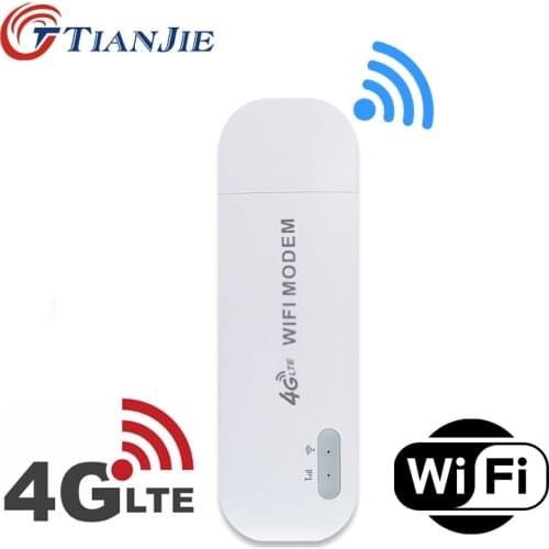 TianJie UF240 3G 4G USB WIFI Modem Dongle Pocket Router Portable Unlocked Car With Sim Card Slot