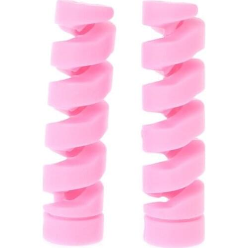 2pcs Cable Protector Bobbin Winder Data Line Case Rope Protection Spring Twine For Phone USB Earphone Cover D08A