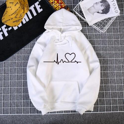 Women Hoodies Casual Harajuku Love Printed Hoodie Autumn Female Hoodies Women Long Sleeve Clothing Sudadera Mujer Moletom 100