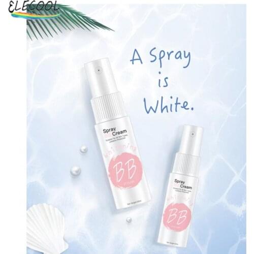 ELECOOL BB Cream Base Makeup Liquid Face Foundation Whitening Concealer Cosmetics Long Lasting Waterproof Brighten Skin Spray