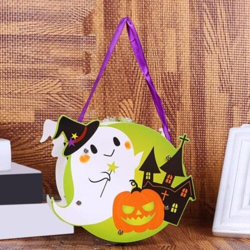 1Pcs Creative Halloween Decoration Ghost Pumpkin Owl Candy Gift Bag Handbag Pouch Trick Or Treat Festival Party Favor New