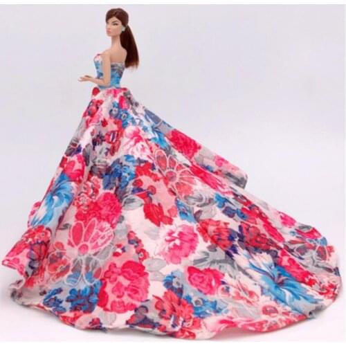 1pc Doll Wedding Dress Princess Outfit Fashion Clothes For your Barbie Doll BBI201010
