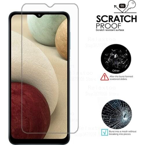 2Pcs Screen Protector For Samsung galaxy a12 Tempered Glass For samsung a12 a 12 12a 6.5'' Clean HD Full Cover Sklo On Galaxi