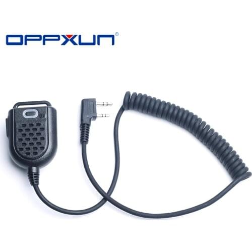 2021 Mini LED Shoulder Speaker Mic For Kenwood TYT F8 Baofeng UV5R Retevis Radio Handheld Walkie Talkie Microphone Accessories