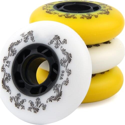 4 Pcs Inline Skates Wheels 90A Hardness Sliding Roller Durable Slide Skating SEC88