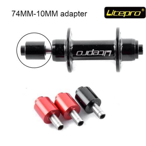 LITEPRO bike bicycle front hub width adapter/extender 74mm turn to 100mm width spacing adapters for folding bike bicyce parts