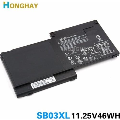 HONGHAY SB03XL Laptop Battery For HP EliteBook 820 720 725 G1 HSTNN-LB4T HSTNN-IB4T 716726-1C1 716726-421 E7U25ET 11.25V 46Wh