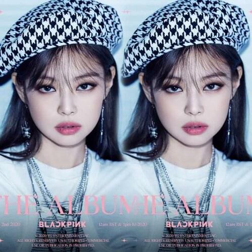 Celebrity Jennie Beret Ladies Houndstooth Casual British Flat Top Hat Elegant Wool Without Eaves Painter Hats
