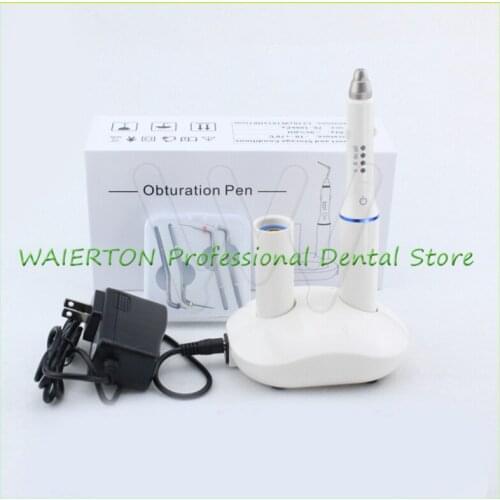 Dental Tooth Charging Hot Melt Filling System Cordless Teether Percha Obturation System Endo Heated Pen with 4 tips