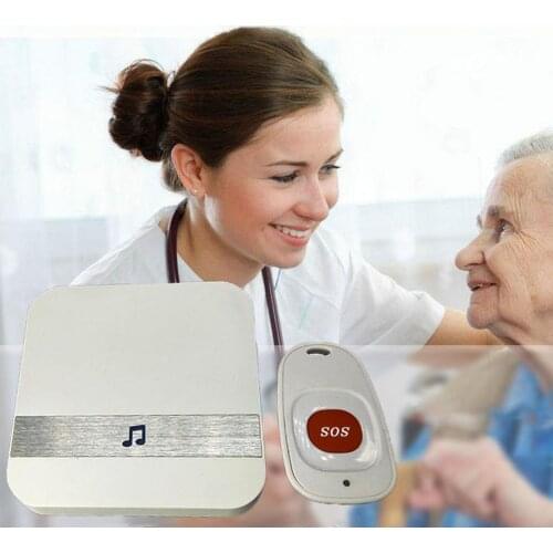 Caregiver Pagers Wireless SOS Call Button Nurse Call Alert Patient Help System for Home Elderly Patient