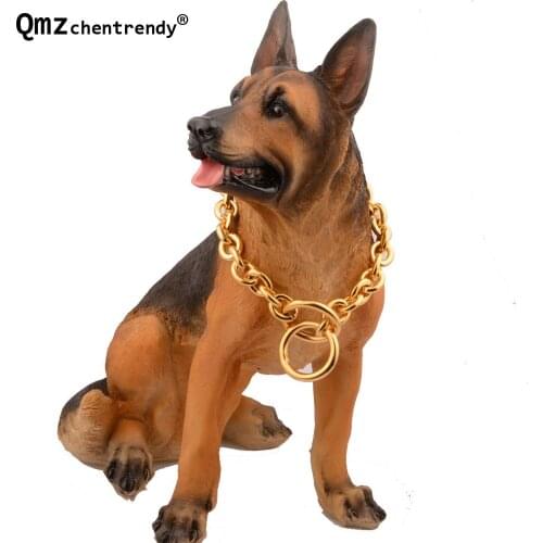 Top Quality 15mm 12~34 inch Tone Strong Stainless Steel Dog Chains Choker Collar Training Necklace Wholesale Drop Shipping