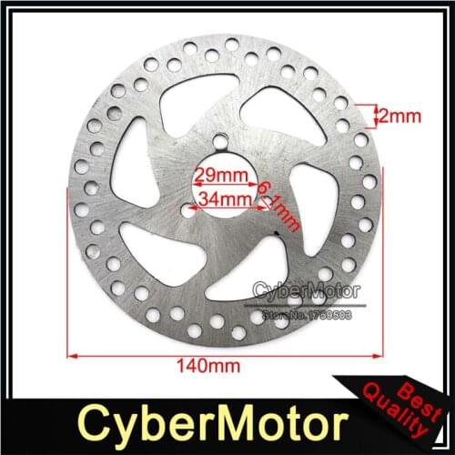 29mm 140mm Brake Disc Rotor For 2 Stroke 47cc 49cc Engine Gas Electric Scooter Pocket Bike Mini Dirt Kids ATV Quad 4 Wheeler