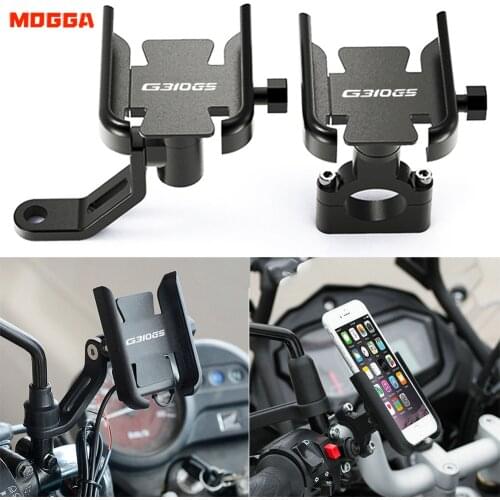 For BMW G310GS G310R G310 GS R G 310GS 2017 2018 2019 Motorcycle Rotatable Mobile Phone Holder Bicycle GPS Sdand Bracket Black