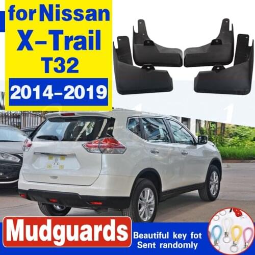 For Nissan X-Trail Rouge T32 Set Molded Car Mud Flaps 2014 2015 2016 2017 Xtrail Splash Guards Mud Flap Mudguards Fender Styling
