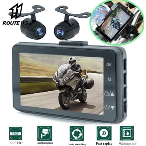 Motorcycle Camera Action Camera Motorcycle Moto Recorder Special Dual-track Front Rear Recorder Front And Rear Dual Lenses Cam