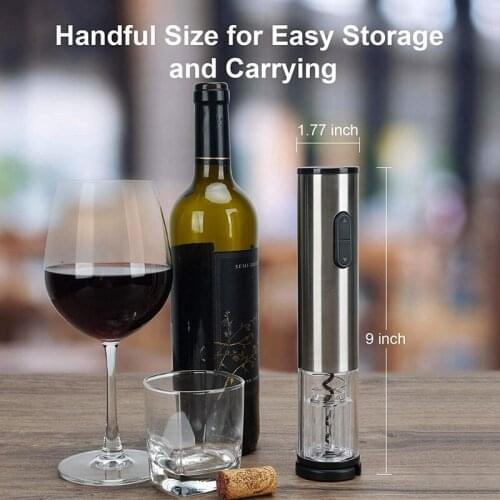 HGHO Electric Wine Opener Automatic Wine Bottle Opener Corkscrew USB Wine Opener with Foil Cutter Rechargeable Battery