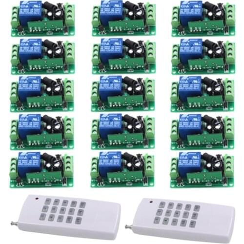 MITI-DC 12V 10A 15-channel remote control switch independent control / electric lamps motor Remote control switch SKU: 5440