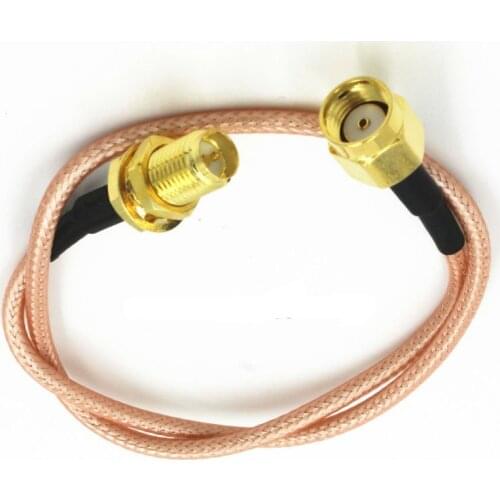 50pcs RP-SMA Female to RP-SMA Male Connector RF RG316 Coax Coaxial Pigtail Cable 10/15/20/30/50cm 1m