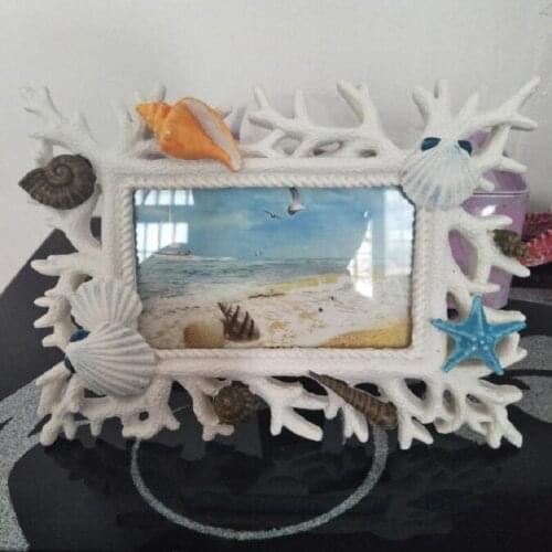 UBRUSH Creative Mediterranean Photo Frame white 22*18 cm Modern For 6 Inch Photo Photo Frame For Home For Gift