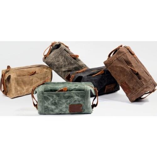 MAKETINA cotton canvas travel bag short business travel business bag casual retro handbag men shoulder messenger bag Solid