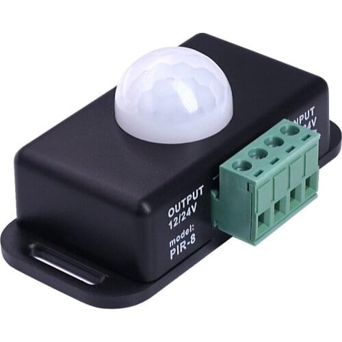 DC 12V 24V 8A Automatic Adjust Mini PIR Motion Sensor Switch Detector Module For LED Strip Light Lamp