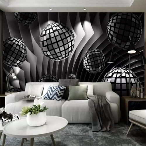 Beibehang papel de parede Custom wallpaper 3d solid wall mural sphere expansion space modern minimalist TV background wall paper