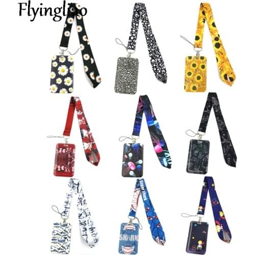 Creative Lanyards Card Holder Student Hanging Neck Phone Lanyards Badge Subway Access Cards Holder Accessories Kids Key Ring