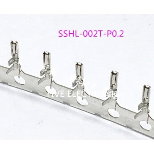 SPEDIZIONE GRATUITA! 50pcs/lot SSHL-002T-P0.2 original imported Terminal, pin JST Connector,use for 1.25MM pitch Plastic shell