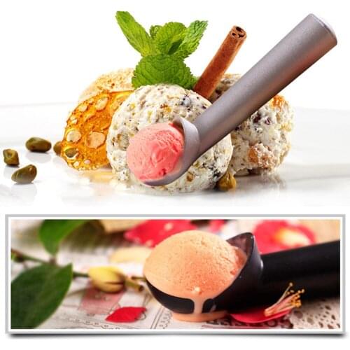 Practical Ice Cream Tools Aluminum Alloy Non-stick Anti-feeze Ice Cream Scoop Watermelon Spoon For Frozen Yogurt Home