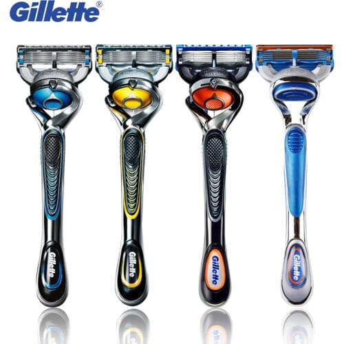 Gillette Fusion ProGlide ProShiled Safety Razor No-Slip Manual Razor Handle 5 Layers Sharp Razor Blades Men Shaving Hair Removal