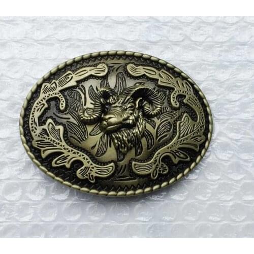 Hot Sale High quality Bronze Sheep cowboys belt buckle