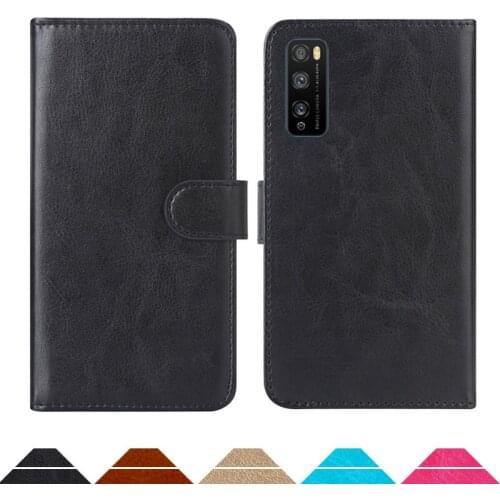 Luxury Wallet Case For Huawei Enjoy Z 5G PU Leather Retro Flip Cover Magnetic Fashion Cases Strap