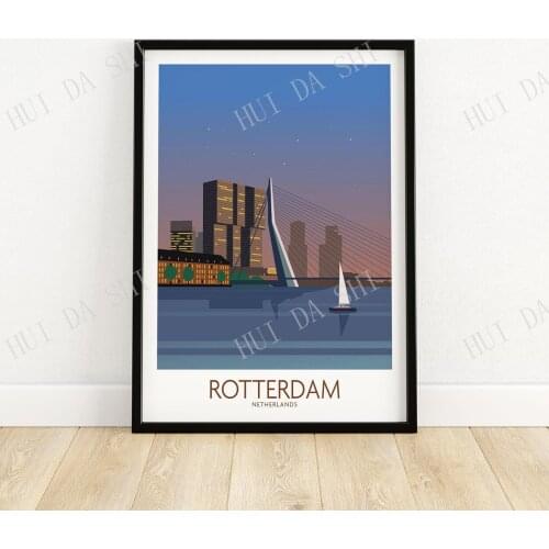 Rotterdam Poster | Wall Art Print | Travel Poster