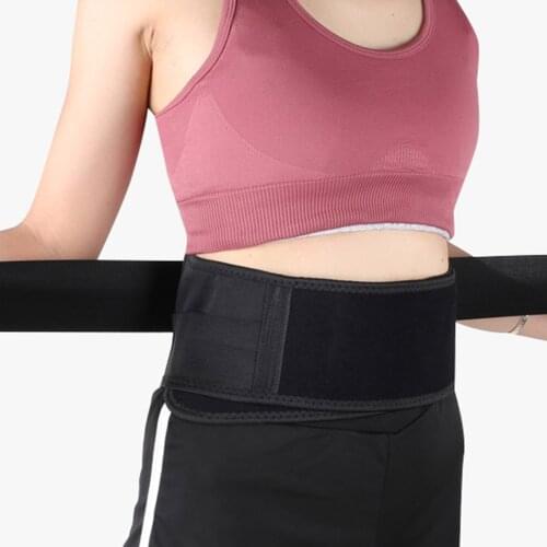 Back Brace Self-heating Magnetic Therapy Support Brace Pain Relief Back Waist Trimmer Black Tourmaline with Breathable Mesh
